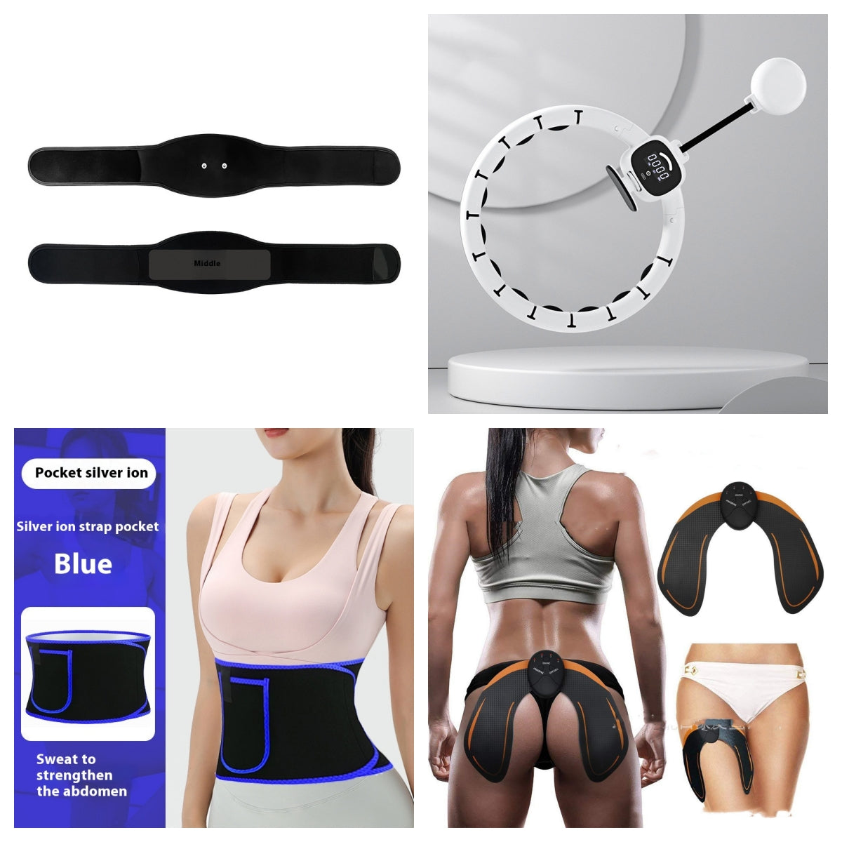 Smart Waist Shaping Belt Lazy Abdominal Stickers Fitness Equipment Indoor Fitness Belly Contracting