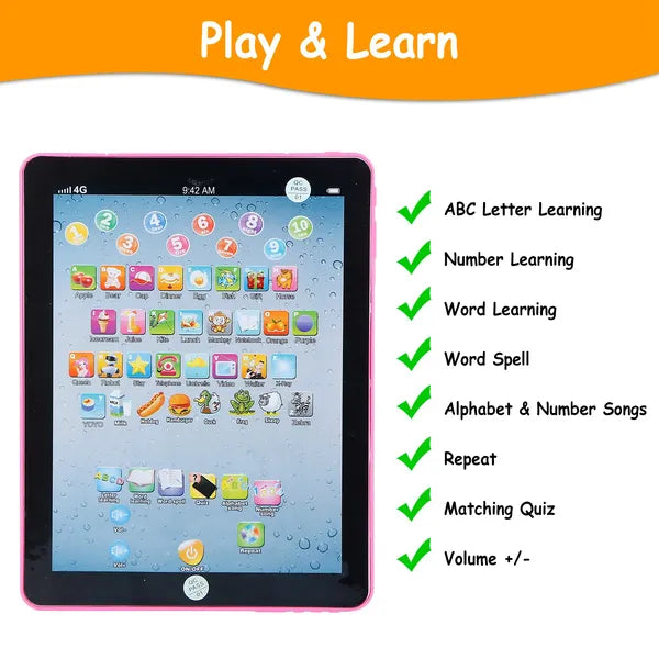 Baby Learning Tablet Educational Mini Pads Toys Touch Learn Toddler Baby Learning Tablet Educational Mini Pads Toys Touch Learn Toddler Numbers Words Gift