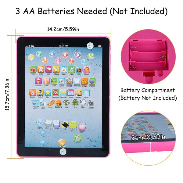 Baby Learning Tablet Educational Mini Pads Toys Touch Learn Toddler Baby Learning Tablet Educational Mini Pads Toys Touch Learn Toddler Numbers Words Gift